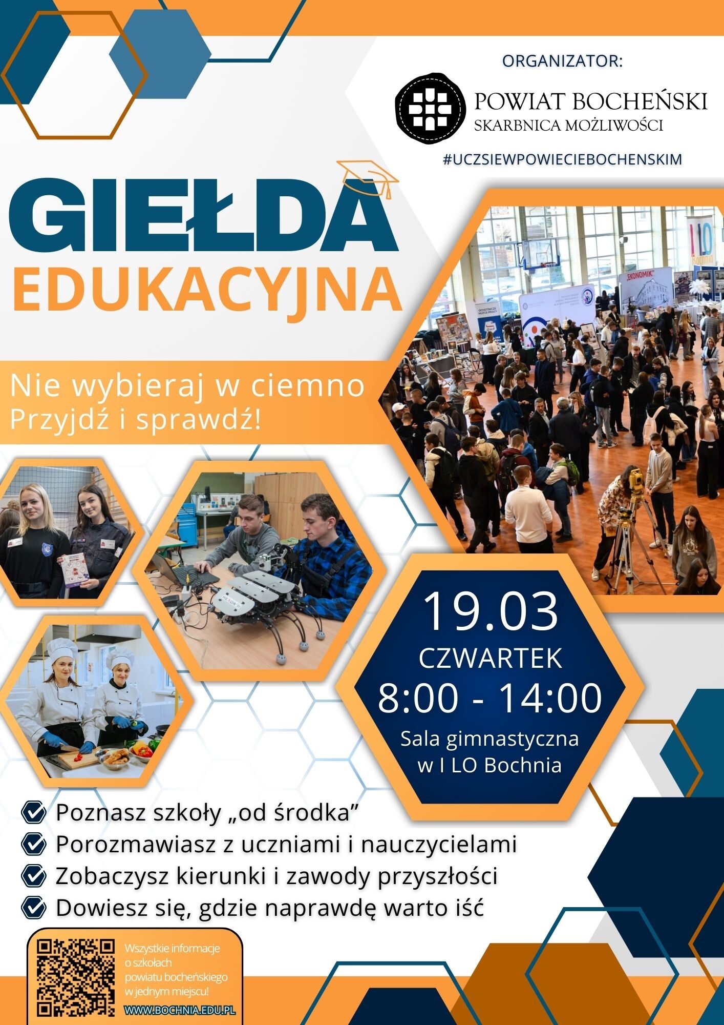 Informacje o gieldzie edukacyjnej dla ósmoklasistów.
