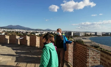 widok panoramy miasta w Grecji