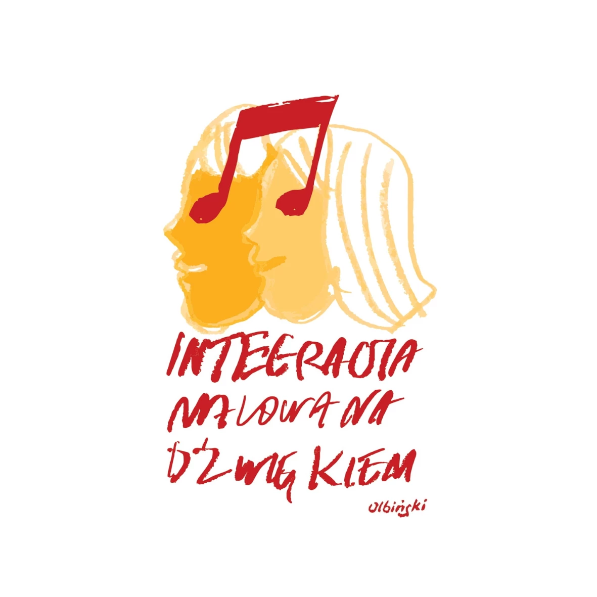 logotyp Festiwalu Piosenki "Integracja malowana dźwiękiem"